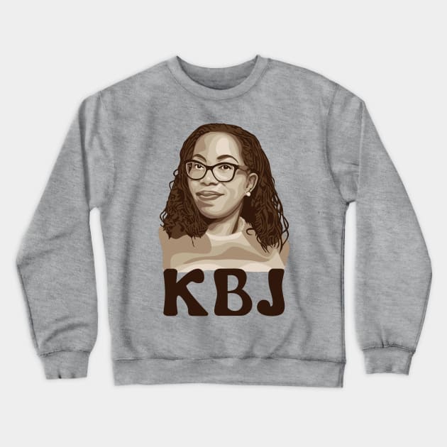 Ketanji Brown Jackson Crewneck Sweatshirt by Slightly Unhinged